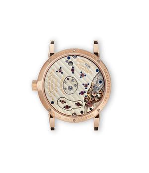 caseback A. Lange & Söhne Lange 1 111.032 Rose Gold preowned watch at A Collected Man London