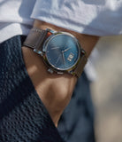 Saxonia | Blue Dial | White Gold