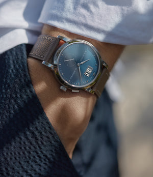 Saxonia | Blue Dial | White Gold