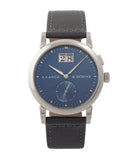 A. Lange & Söhne Saxonia | Blue Dial | White Gold |Buy at a Collected Man | Available Worldwide