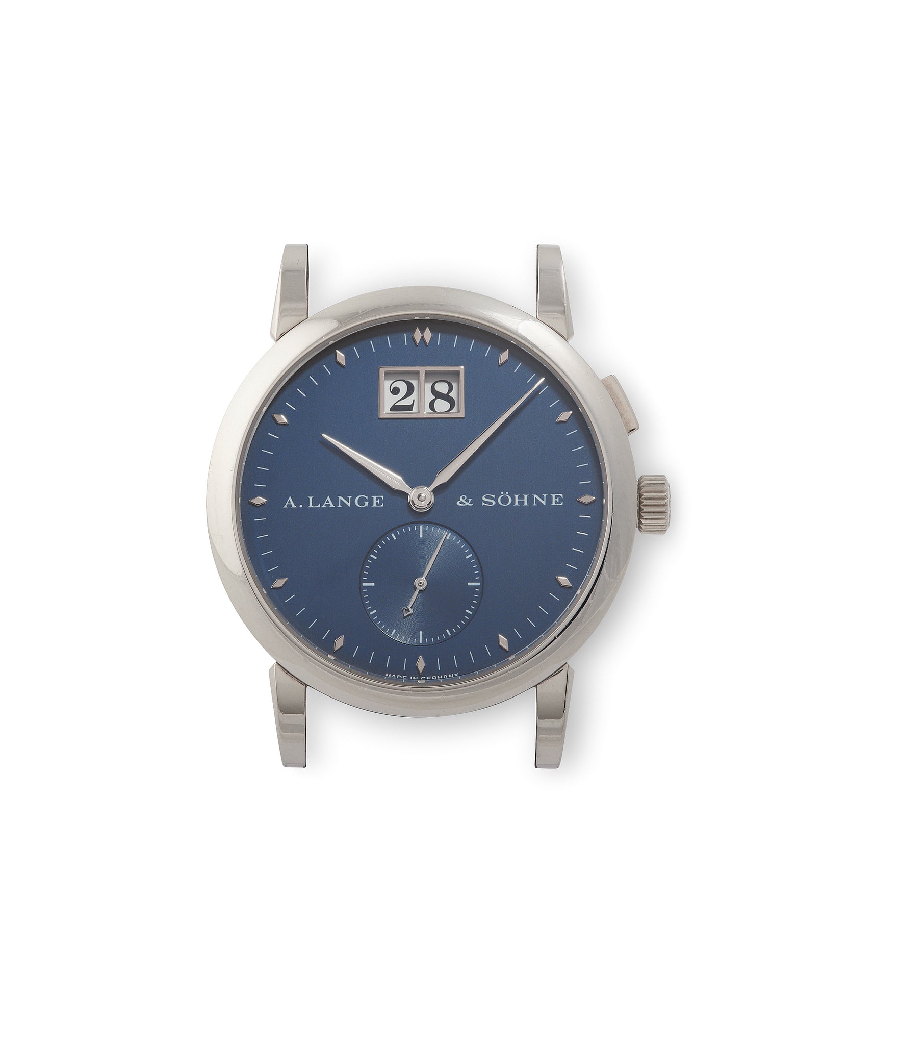 A. Lange & Söhne Saxonia | Blue Dial | White Gold | Buy at a Collected Man | Available Worldwide 