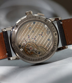 A. Lange & Söhne Saxonia | Sapphire Case back | White Gold | Buy at a Collected Man | Available Worldwide