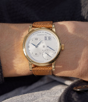 A. Lange & Söhne | Lange 1 | 101.022 | Dial | Power Reserve | On-wrist | Yellow Gold | Buy At  A Collected Man | Available Worldwide