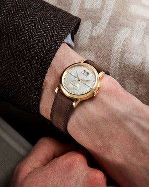 On-wrist | A. Lange & Söhne | Saxonia | 105.021 | Yellow Gold | Available worldwide at A Collected Man