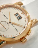 Front Dial close up | A. Lange & Söhne | Saxonia | 105.021 | Yellow Gold | Available worldwide at A Collected Man