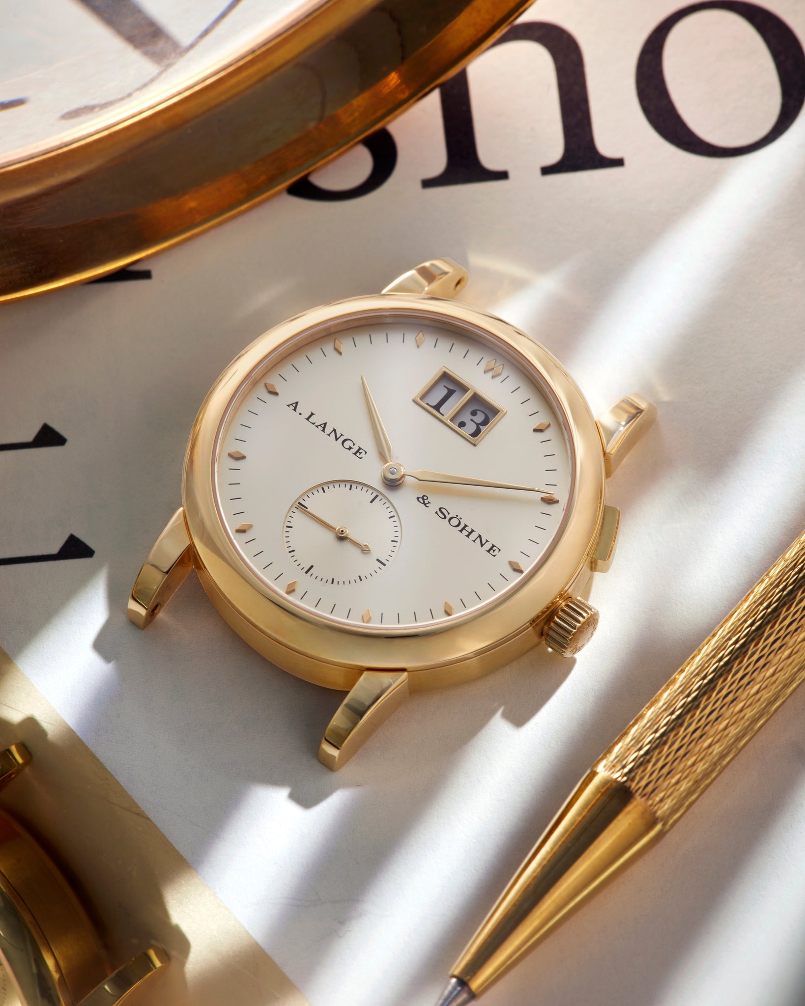 Front dial case | A. Lange & Söhne | Saxonia | 105.021 | Yellow Gold | Available worldwide at A Collected Man
