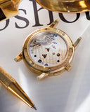 Display back caseback | A. Lange & Söhne | Saxonia | 105.021 | Yellow Gold | Available worldwide at A Collected Man