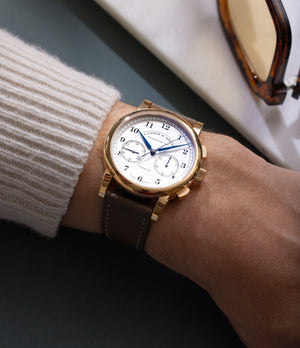 A. Lange & Söhne 1815 | Dial | On-Wrist Chronograph | Rose Gold | Buy Watch At A Collected | Available Worldwide