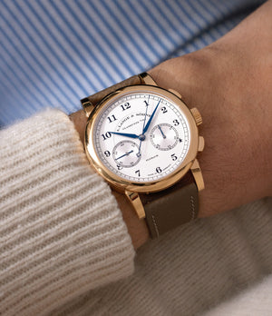 A. Lange & Söhne 1815 | Dial | On-Wrist Chronograph | Rose Gold | Buy Watch At A Collected | Available Worldwide