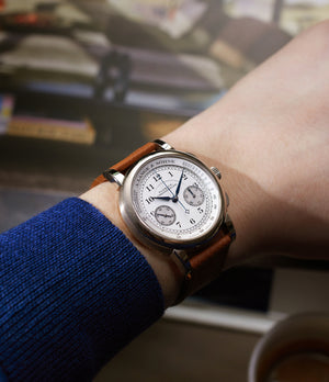 On Wrist | A. Lange & Sohne 1815 Chronograph “First Gen” | White Gold | Available worldwide at A Collected Man