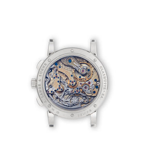 Caseback | A. Lange & Sohne 1815 Chronograph “First Gen” | White Gold | Available worldwide at A Collected Man