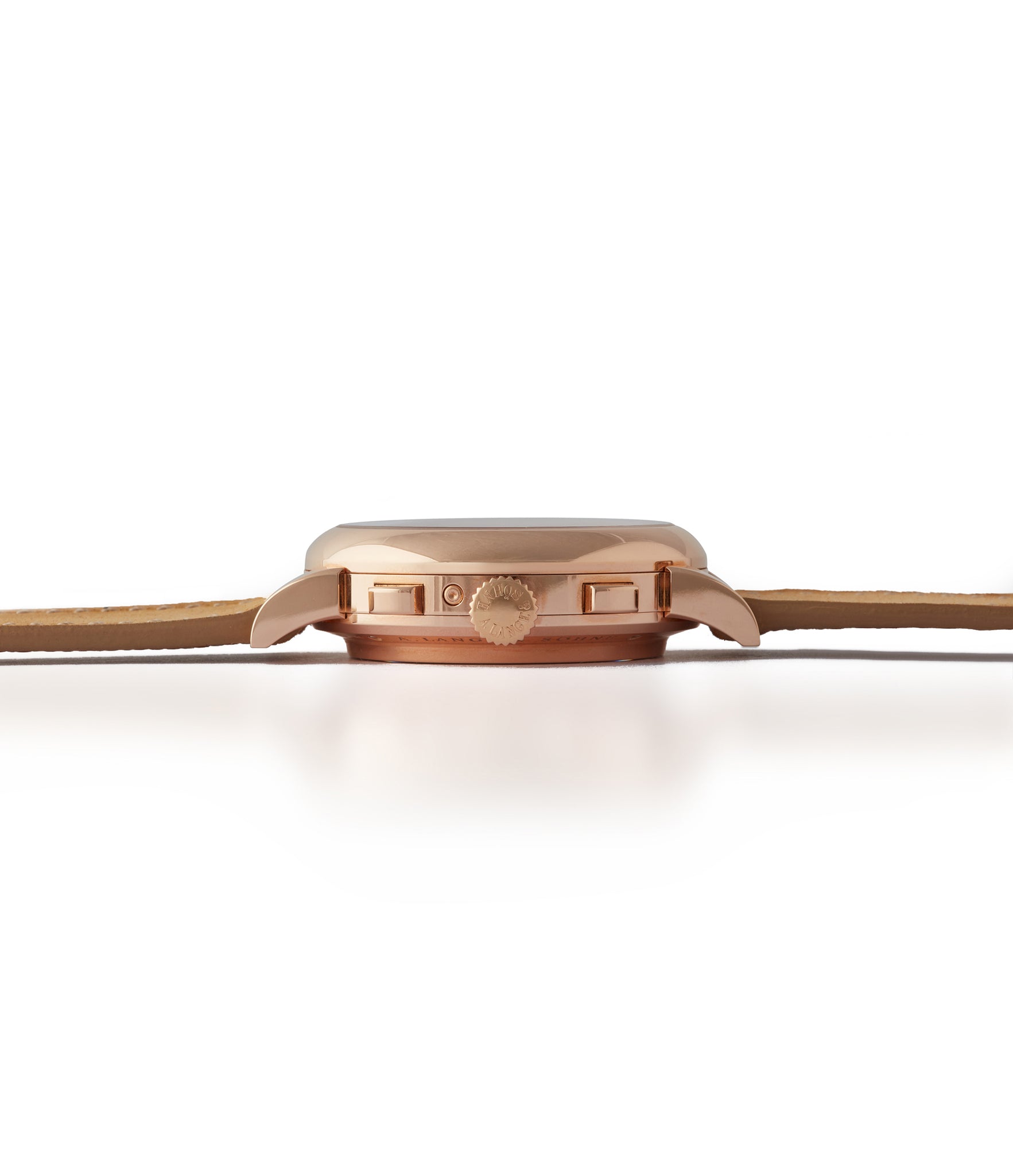 pink gold A. Lange & Sohne Datograph  Perpetual Calendar 410.032 pre-owned dress watch for sale online at A Collected Man London seller rare watches