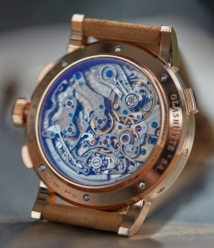 L952.1 calibre A. Lange & Sohne Datograph  Perpetual Calendar 410.032 pink gold pre-owned dress watch for sale online at A Collected Man London seller rare watches