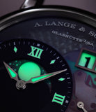 luxury rare pre-owned A. Lange & Söhne Grand Lange 1 Moon Phase Lumen 139.035F Platinum preowned watch at A Collected Man London