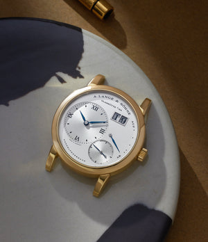 Front Dial | A. Lange & Söhne | 110.157 | LANGE 1 | YELLOW GOLD | Available worldwide at A Collected Man