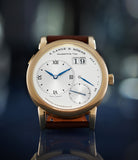 Front Dial A. Lange & Söhne | 110.157 | LANGE 1 | YELLOW GOLD | Available worldwide at A Collected Man