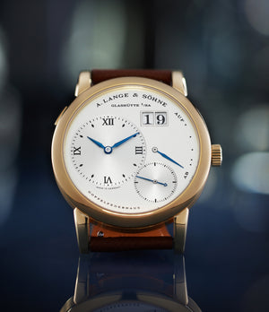 Front Dial A. Lange & Söhne | 110.157 | LANGE 1 | YELLOW GOLD | Available worldwide at A Collected Man
