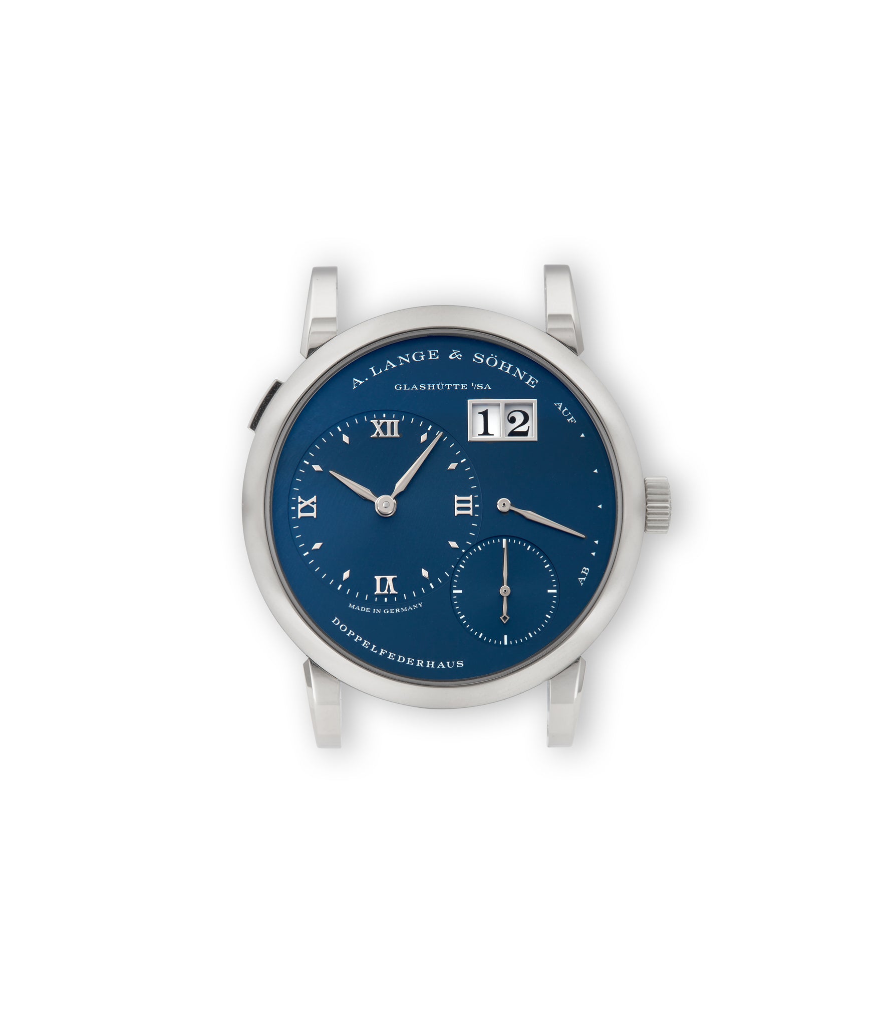 Front Dial case | A. Lange & Söhne | Lange 1 Blue Series | 191.028 | White Gold | Available worldwide at A Collected Man
