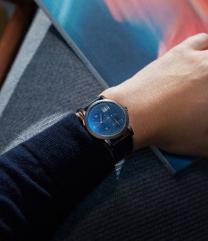 On-wrist | A. Lange & Söhne | Lange 1 Blue Series | 191.028 | White Gold | Available worldwide at A Collected Man
