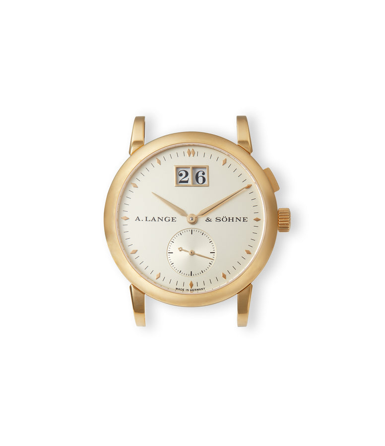 Front dial case | A. Lange & Söhne | Saxonia | 105.021 | Yellow Gold | Available worldwide at A Collected Man
