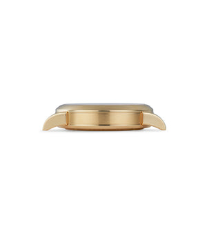 Left case side | A. Lange & Söhne | Saxonia | 105.021 | Yellow Gold | Available worldwide at A Collected Man