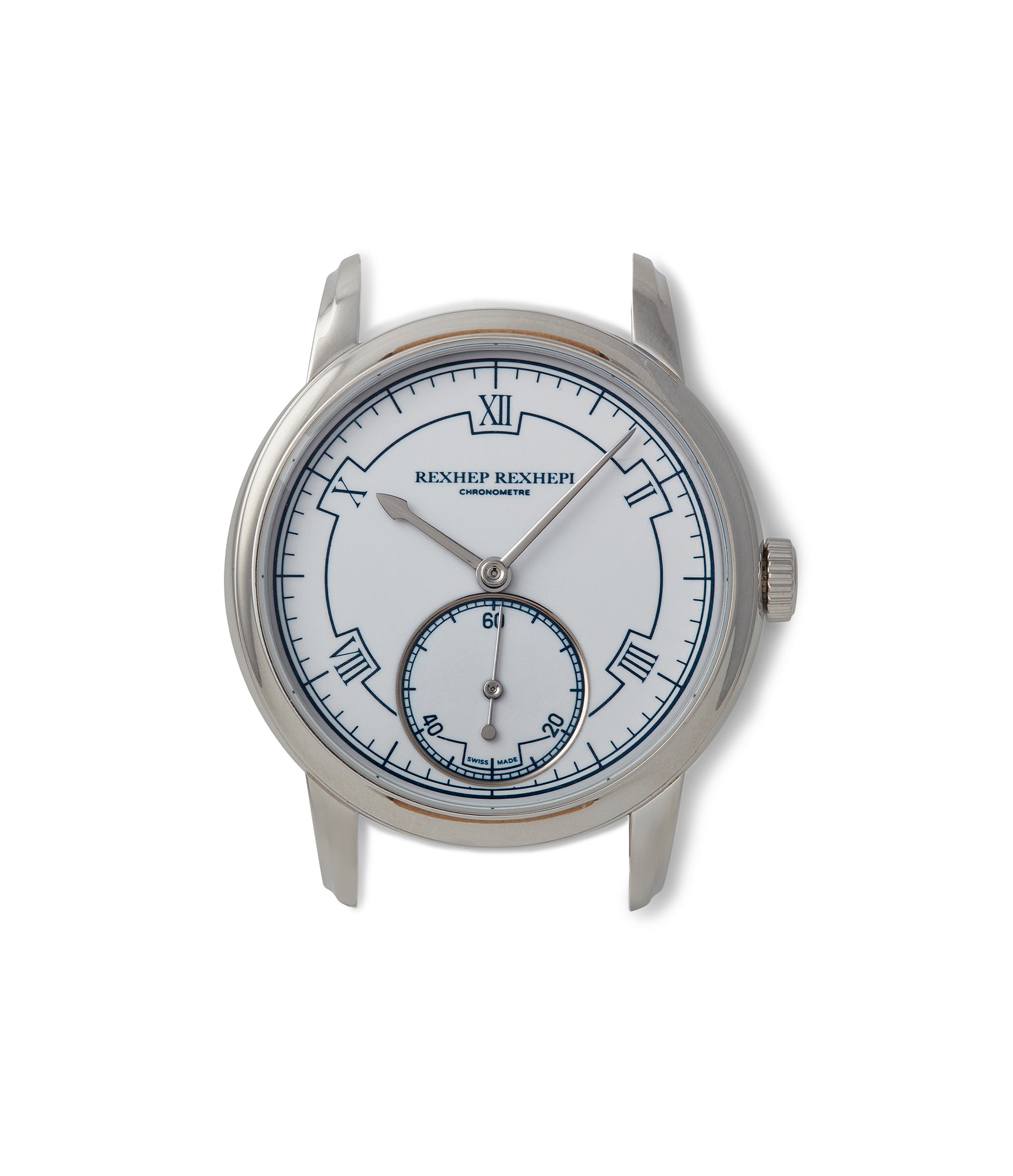 buy AkriviA Rexhep Rexhepi Chronometre Contemporain platinum white Grand Feu enamel sector dial time-only dress watch A Collected Man London
