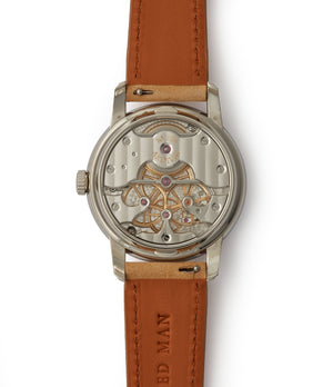 Rexhep Rexhepi's in-house movement Chronometre Contemporain platinum white Grand Feu enamel sector dial time-only dress watch A Collected Man London