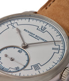 white Grand Feu enamel sector dial AkriviA Rexhep Rexhepi Chronometre Contemporain platinum time-only dress watch A Collected Man London