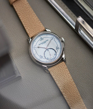 shop AkriviA Rexhep Rexhepi Chronometre Contemporain platinum white Grand Feu enamel sector dial time-only dress watch A Collected Man London