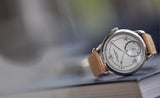 rare AkriviA Rexhep Rexhepi Chronometre Contemporain platinum white Grand Feu enamel sector dial time-only dress watch A Collected Man London