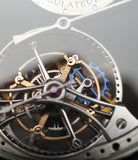 tourbillon buy AkriviA Tourbillon Regulateur steel watch black dial by independent manufacture at A Collected Man
