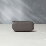 One-watch slim pouch in stone grey grained leather | A Collected Man | Available World Wide