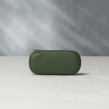 Amsterdam, one-watch One-watch slim pouch in emerald-green grained leather | Available World Wide | A Collected Man