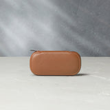 Amsterdam, one-watch One-watch slim pouch in whisky-tan Saffiano leather | A Collected Man | Available World Wide