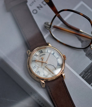 Purchase Amsterdam Molequin watch strap R. W. Smith dark brown nubuck leather quick-release springbars buckle handcrafted European-made for sale online at A Collected Man London