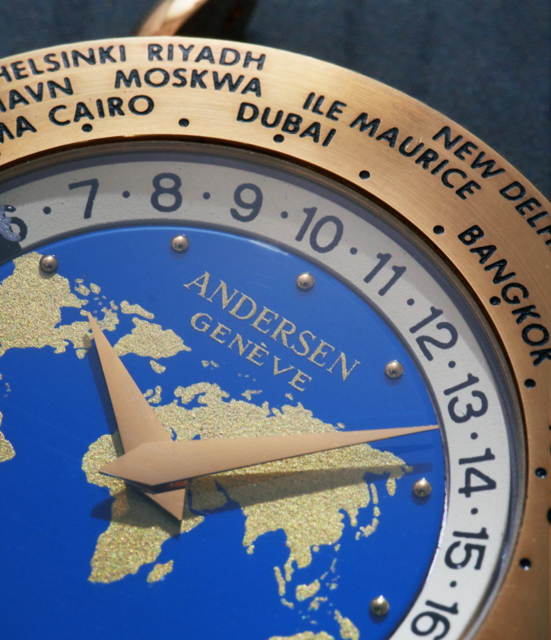 Andersen Geneve Communication 24 | Yellow Gold | Buy at rare watches A Collected Man London