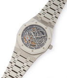 selling Audemars Piguet Royal Oak skeletonised 15305ST steel watch for sale online at A Collected Man London UK specialist of rare watches