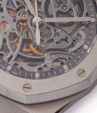 Royal Oak Audemars Piguet skeletonised watch for sale online at A Collected Man London UK specialist of rare watches
