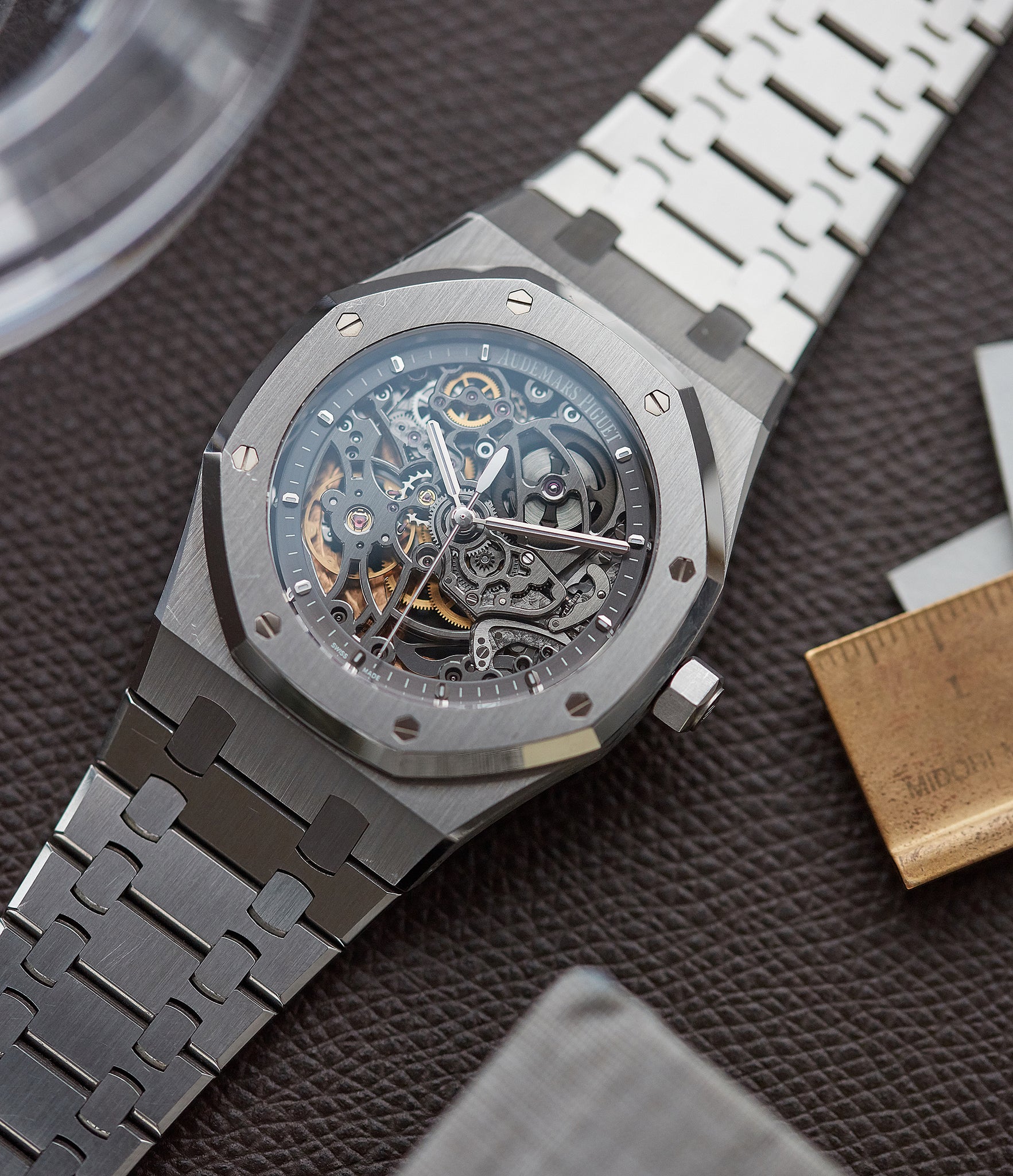 Audemars Piguet Royal Oak skeletonised 15305ST steel watch for sale online at A Collected Man London UK specialist of rare watches