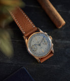 Audemars Piguet Gobbi Milano-signed Chronograph 1939 pink gold watch as featured on Hoodinkee's Bring a Loupe for sale online at A Collected Man London UK specialist of rare watches