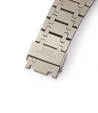 AP-stamped A series bracelet vintage Audemars Piguet Royal Oak 5402 steel sport watch for sale online at A Collected Man London UK specialist of rare watches