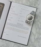 Audemars Piguet archive extract Royal Oak A-series 5402 steel sport watch for sale online at A Collected Man London UK specialist of rare watches