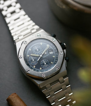 selling Audemars Piguet Royal Oak Offshore 'The Beast' 25721 steel vintage chronograph watch for sale online A Collected Man London UK specialist of rare watches