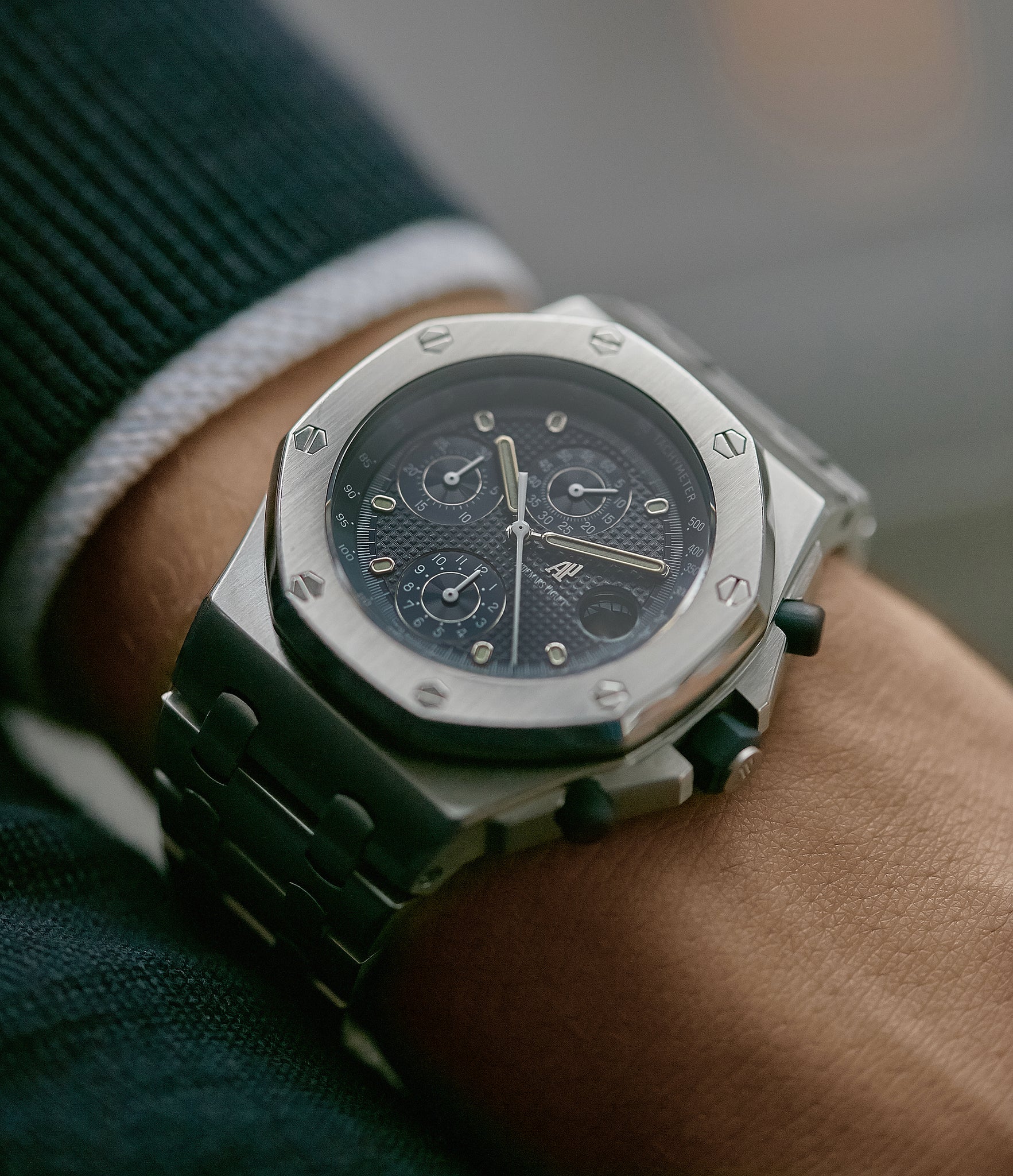 collect Audemars Piguet Royal Oak Offshore 'The Beast' 25721 steel vintage chronograph watch for sale online A Collected Man London UK specialist of rare watches