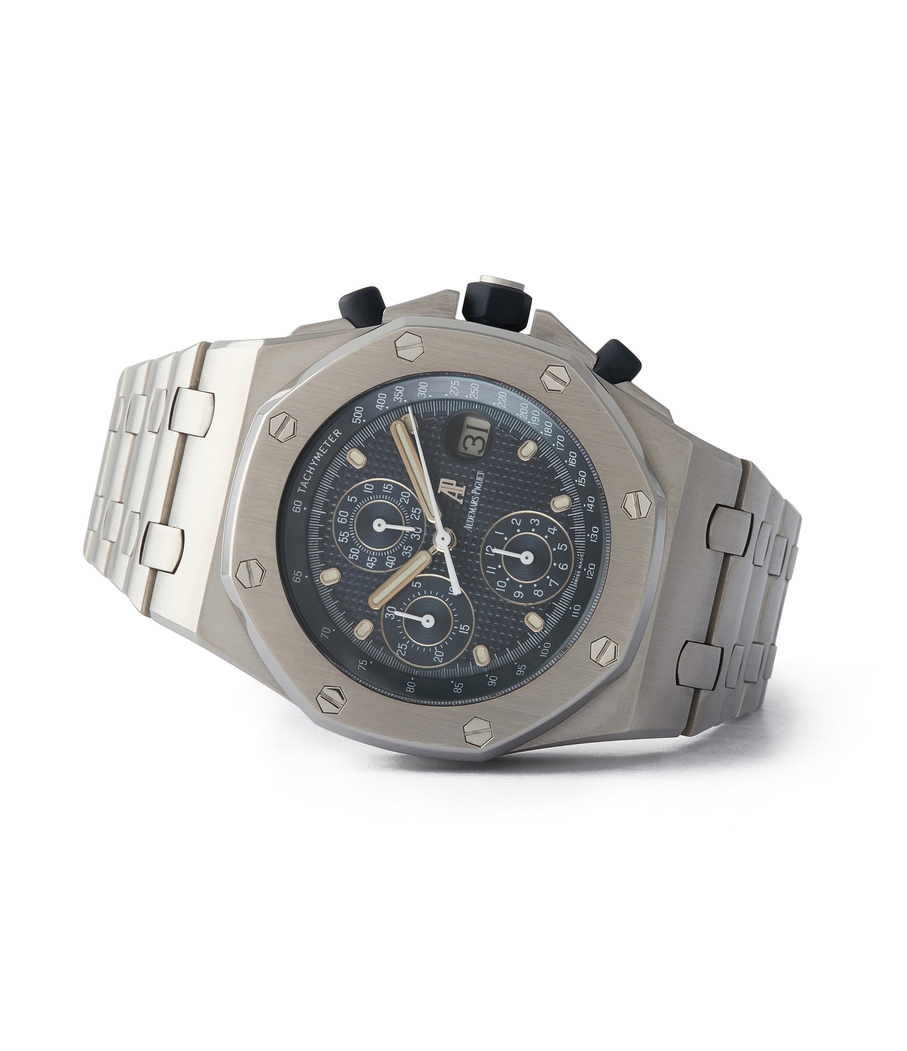 consign Audemars Piguet Royal Oak Offshore 'The Beast' 25721 steel vintage chronograph watch for sale online A Collected Man London UK specialist of rare watches