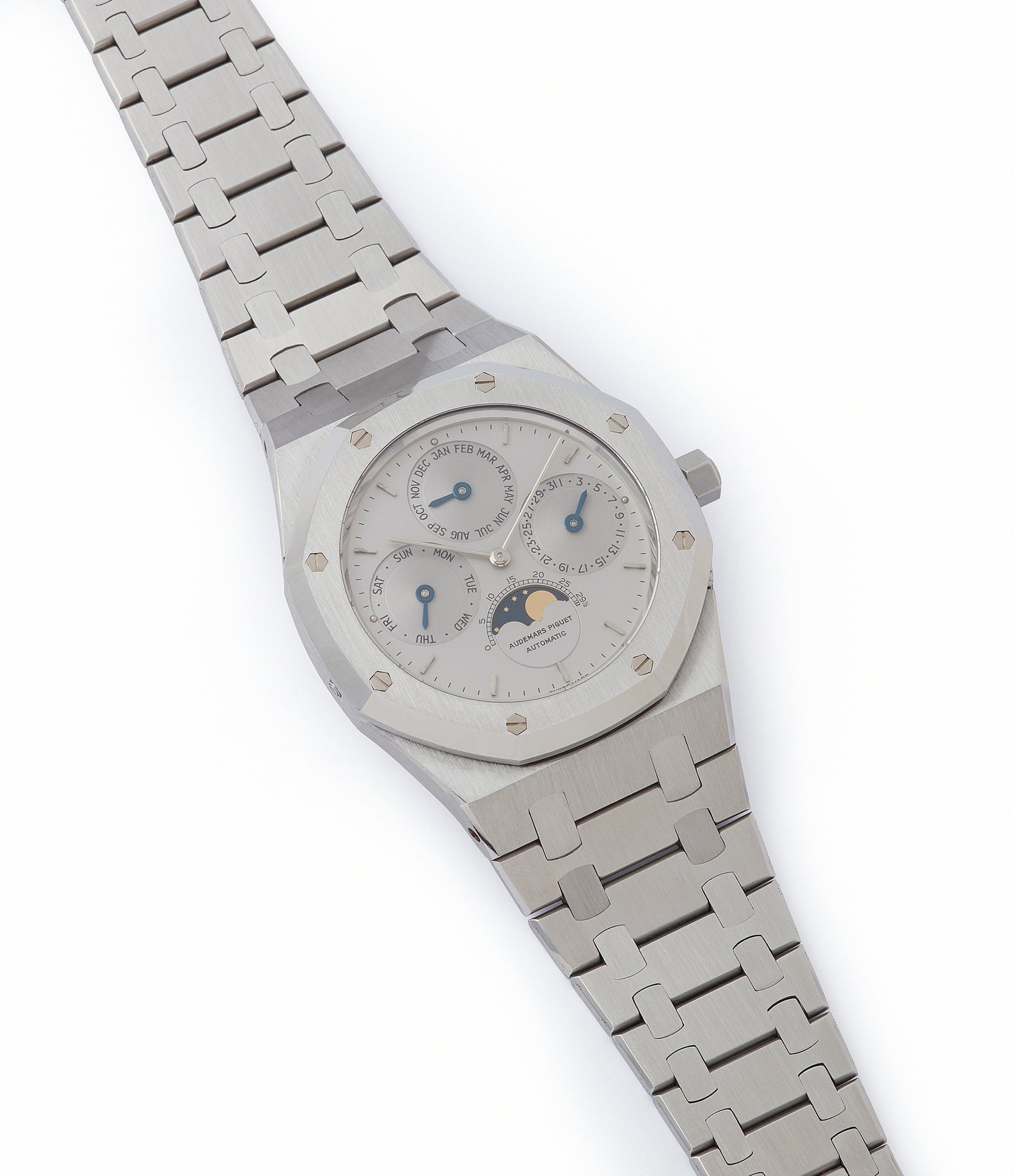 buying Audemars Piguet Royal Oak Perpetual Calendar 25654ST steel vintage watch for sale online at A Collected Man London UK specialist of rare watches