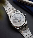 rare Audemars Piguet Royal Oak Perpetual Calendar 25654ST steel vintage watch for sale online at A Collected Man London UK specialist of rare watches