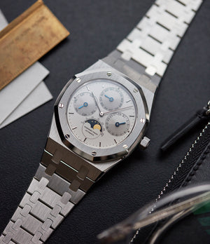 Audemars Piguet Royal Oak Perpetual Calendar 25654ST steel vintage watch for sale online at A Collected Man London UK specialist of rare watches