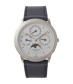 buy Audemars Piguet Quantieme Perpetual Calendar platinum PT2567 rare vintage dress watch for sale online A Collected Man London UK specialist rare watches
