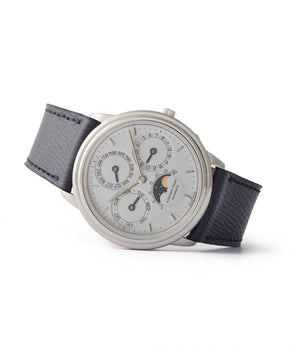side-shot perpetual calendar Audemars Piguet PT2567 Quantieme Perpetuel rare vintage dress watch for sale online A Collected Man London UK specialist rare watches